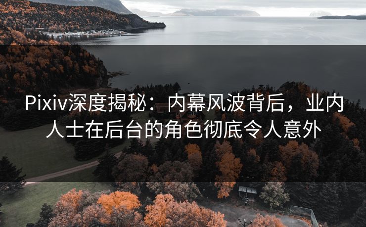 Pixiv深度揭秘：内幕风波背后，业内人士在后台的角色彻底令人意外
